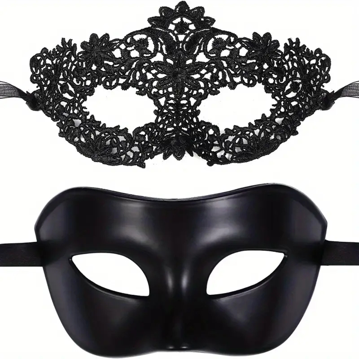 Black Face Mask Pack - 2 stks Hot Nieuwe Sexy Zwart