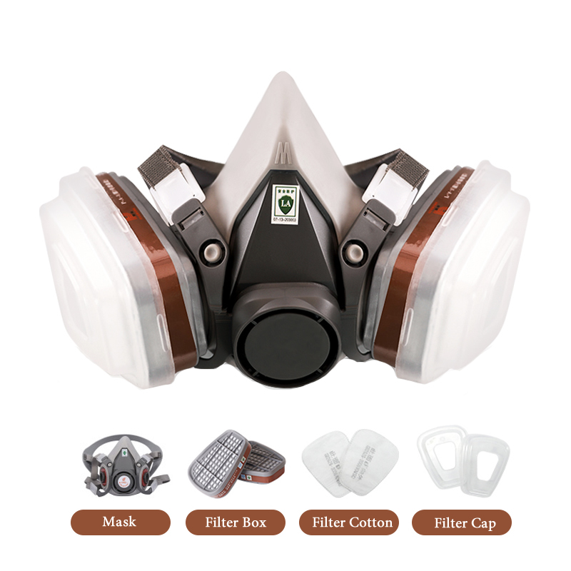 Half Gezicht 6200 Dust Gas Mas - Face Mask Storage Box recensie en prijs