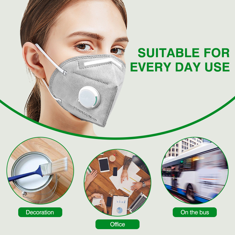 POWECOM KN95 Maskers Geactivee - Kn95 Respirator Mask recensie en prijs